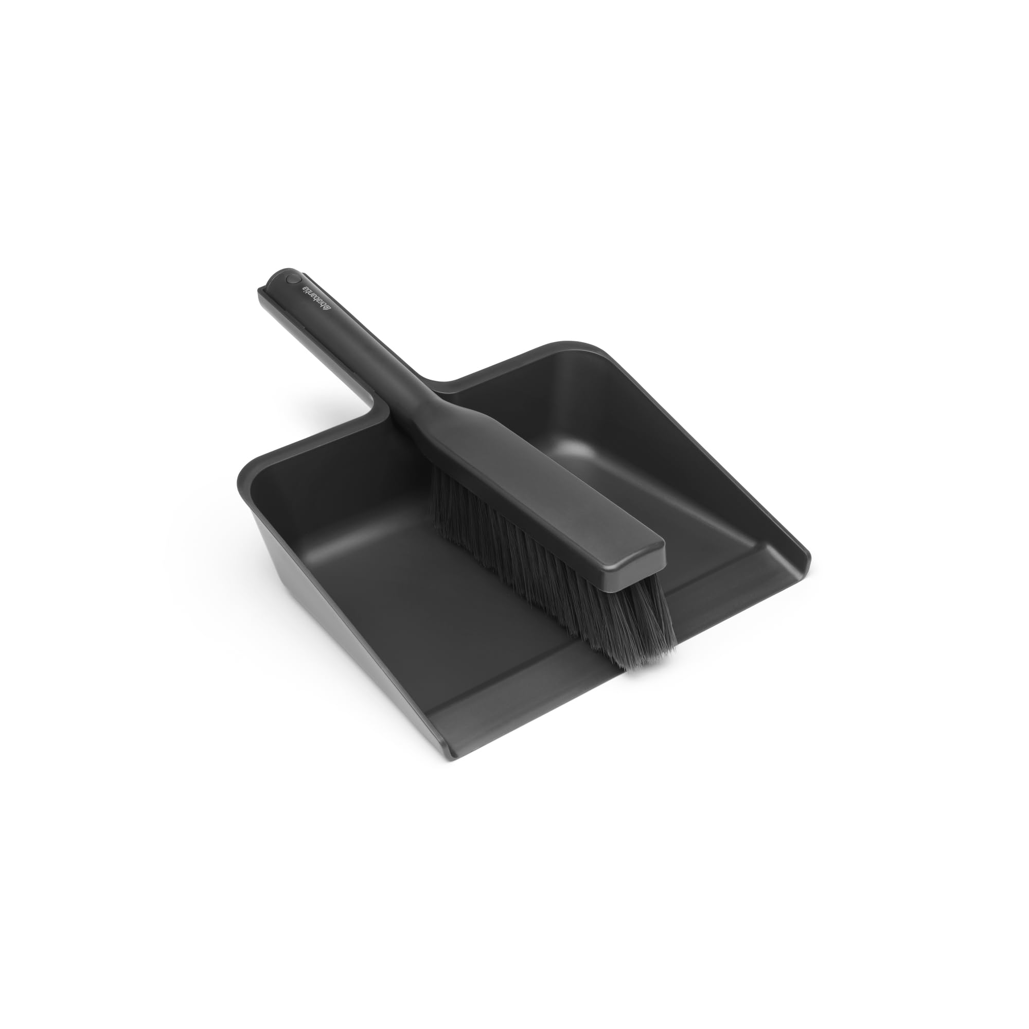 Brabantia SinkSide Dustpan and Brush Set - Space-Efficient Storage | High Rim Dustpan | Bristle Comb