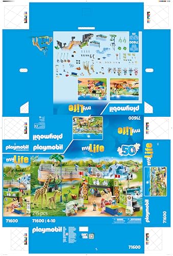 Playmobil 71600 MyLife: Large City Zoo Playset for Kids 4+ 7