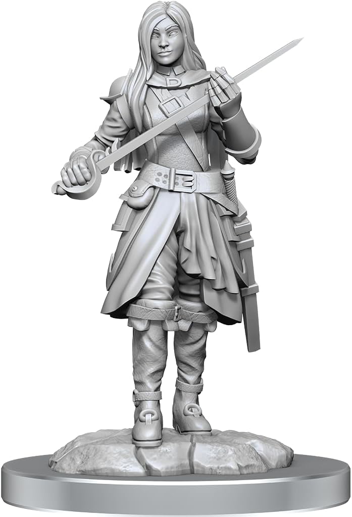 D&amp;D Nolzurs wunderbare Miniaturen: Halbelfen-Schurkenweibchen