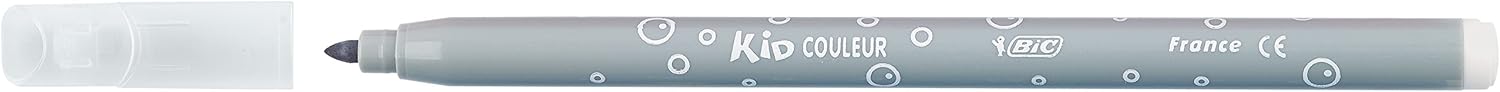 BIC Kids Kid Couleur Felt Tip Pens - Assorted Colors Medium Point Washable Markers for Kids, Pack of 12 6