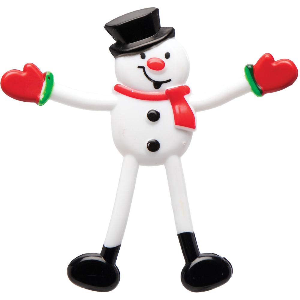 Baker Ross Christmas Bendies - Pack of 5 Bendable Christmas Party Favour Toys 9