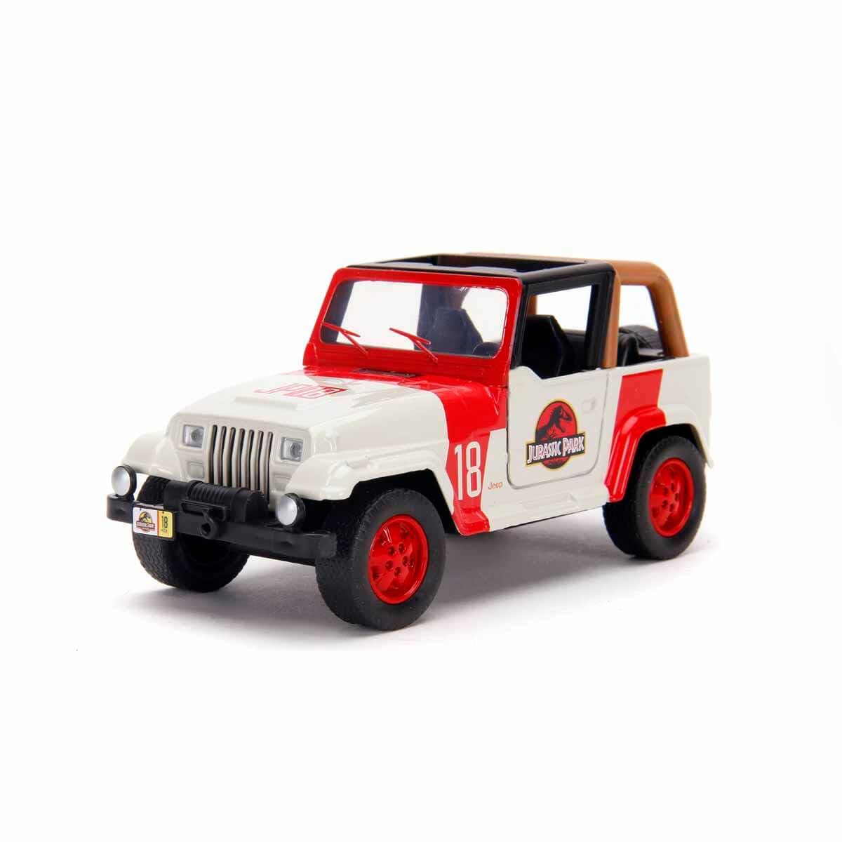 Jada 32129 Jurassic Park 1992 Jeep Wrangler 1:32 Scale Die-Cast Model
