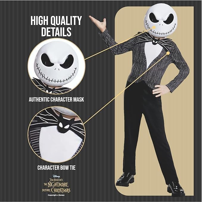 Disney Jack Skellington Costume - Kids Size 4