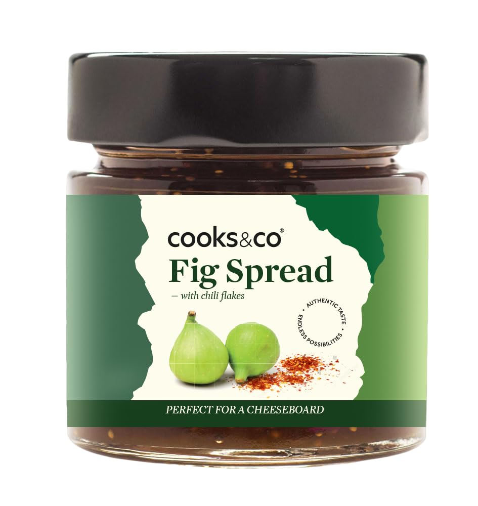 Cooks & Co Spicy Fig Spread - Rich & Jammy Conserve with Chilli Flakes | 140g Jar 1