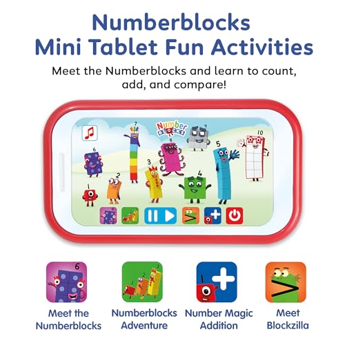 Numberblocks Mini Tablet Toy - Interactive Educational Playset for Toddlers 18 Months+ 6
