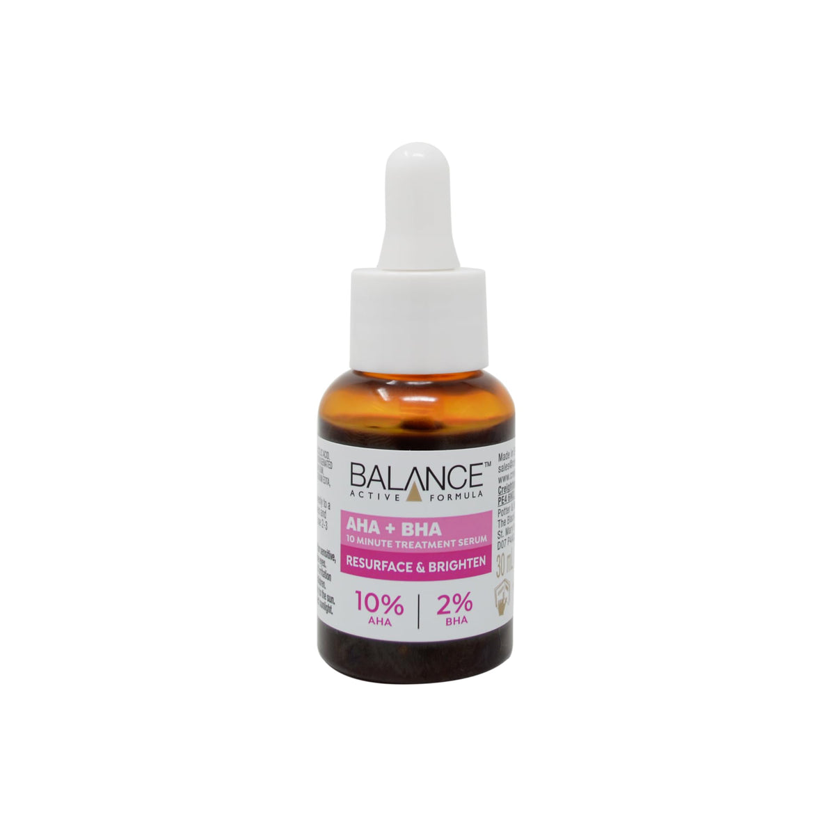 Balance Active Formula AHA 10% + BHA 2% Retexturising Serum - 30 ml, Pack of 2
