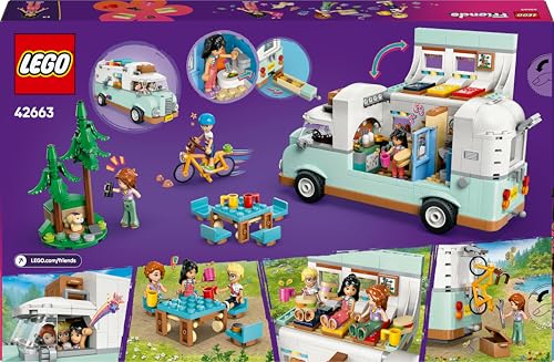 LEGO Friends Friendship Camper Van Adventure Set - Building Toy with Mini Dolls & Accessories for Ages 7+ 11