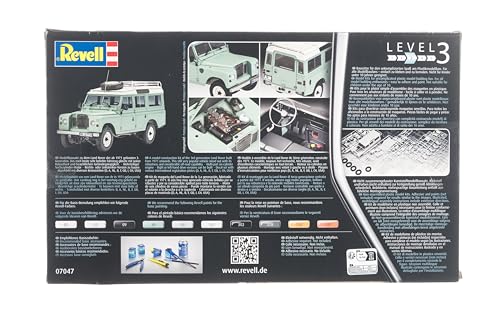 Revell Land Rover Series III 1:24 Scale Model Kit - Building Toy for Adults & Kids, 138 Pieces 12
