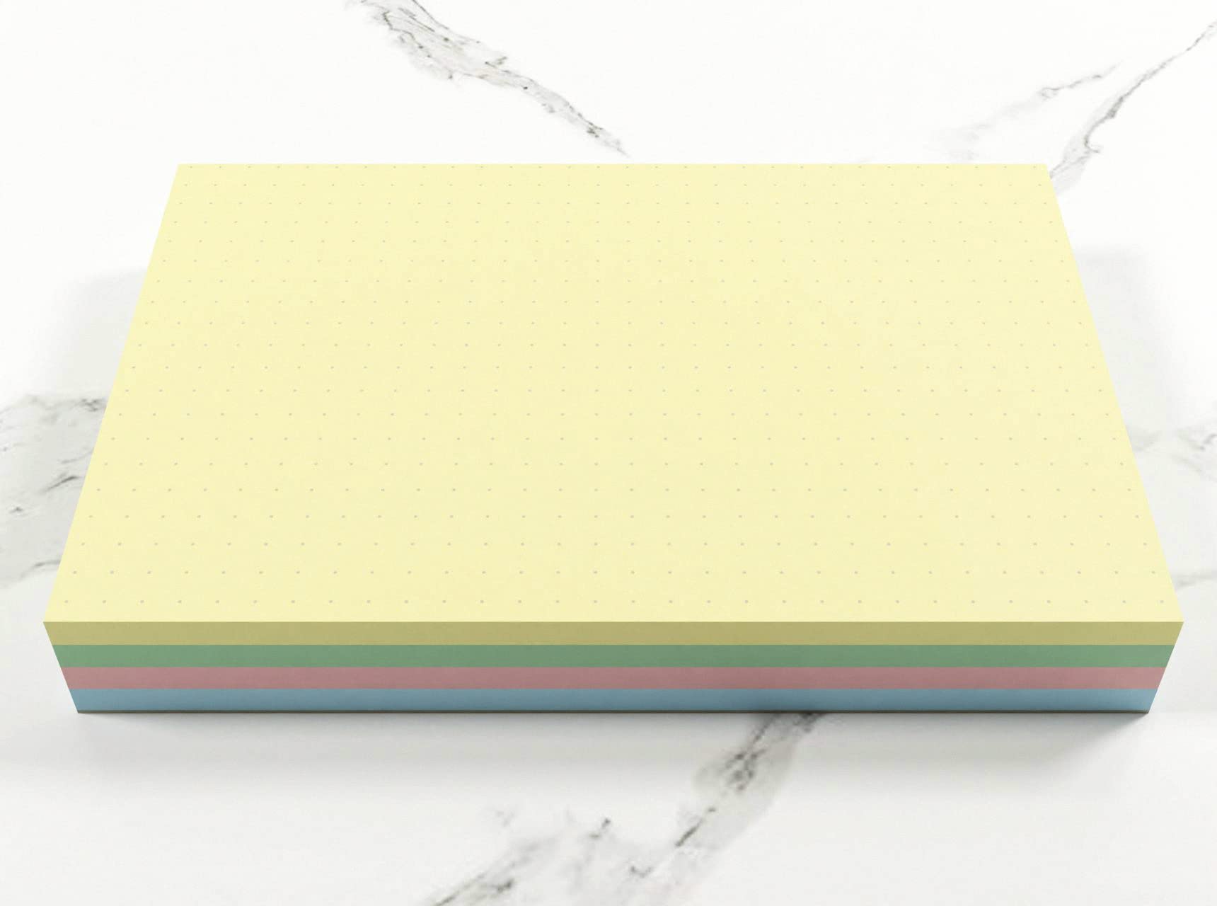 Luxpad Revision A6 Flash Cards - 5mm Dot Grid, 100 Cards in Assorted Colours