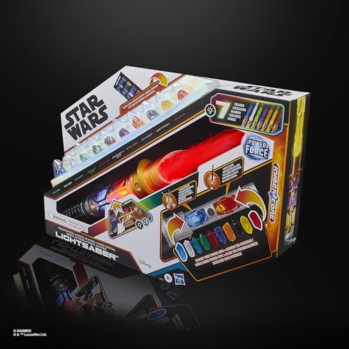Star Wars Power Crystal Lightsaber - 7 Colors, 10 Swappable Kyber Crystals | Hasbro 15