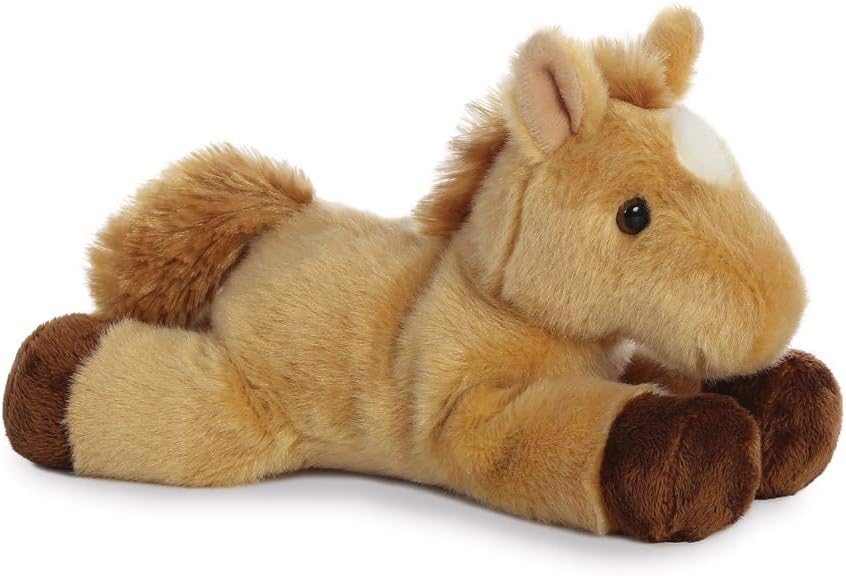 Aurora Mini Flopsie Horse - Soft Plush Toy for Babies & Toddlers