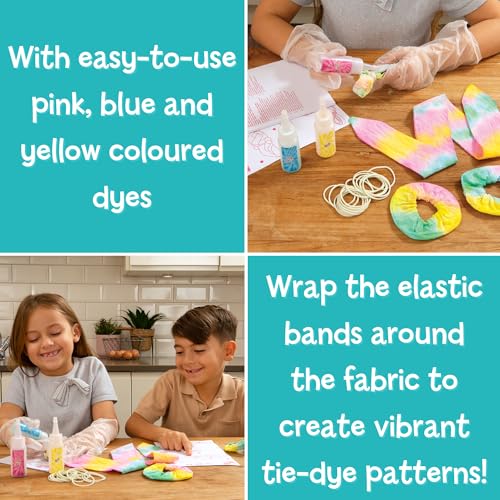 Galt Tie Dye Kit - Craft Kit for Kids, Make Your Own Tie-Dye Headbands & Scrunchies, Ages 5+ 7