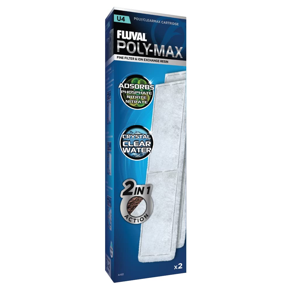 Fluval U4 Filter Clearmax Cartridge - Controls Algae & Odors | 2 Pieces 1