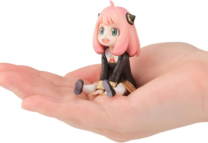 MegaHouse Gem Series Spy x Family Anya Forger Palm PVC Figure - Chibi Collectible with Plushie Chimera