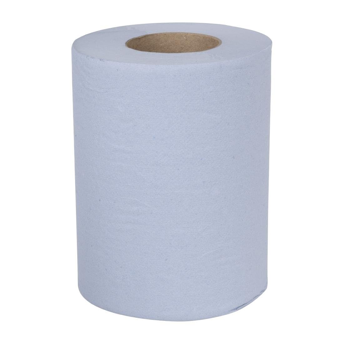 Nisbets Essentials Centrefeed Blue Roll 2-Ply, 80m (Pack of 2) 3