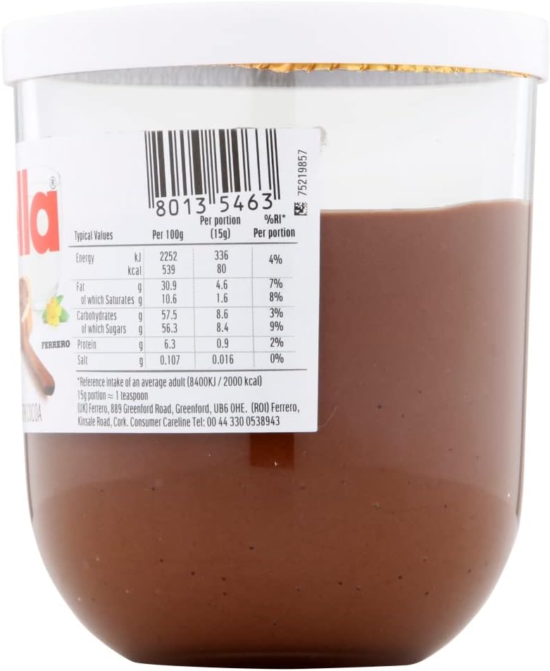 Nutella Hazelnut Chocolate Spread 200g - Breakfast & Snack Topping 3