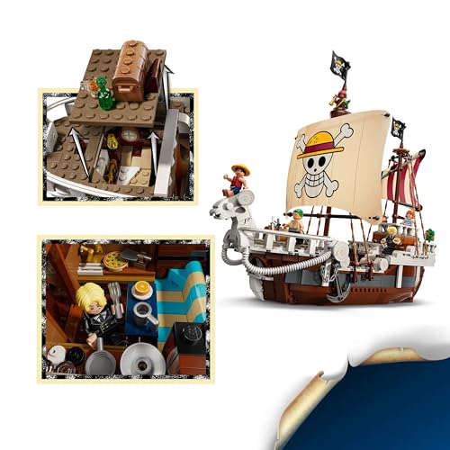 LEGO ONE PIECE Going Merry Pirate Ship - 1376-Piece Building Set for Ages 10+ 9