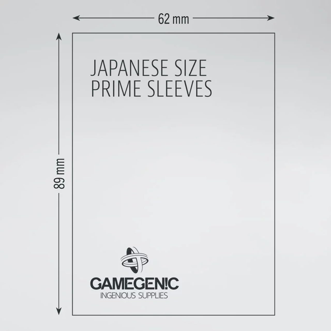 Gamegenic Prime Japanese Sized Sleeves Yellow - Multi-Language (Includes Spanish)