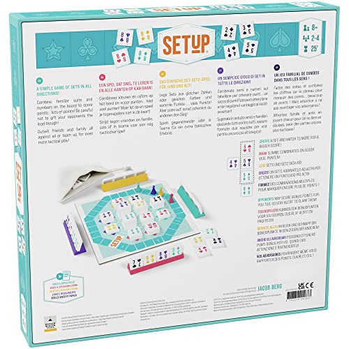 Bezzerwizzer SETUP Tile Rummy Board Game for Families, Ages 8+, 2-4 Players, 25-Minute Playtime 5
