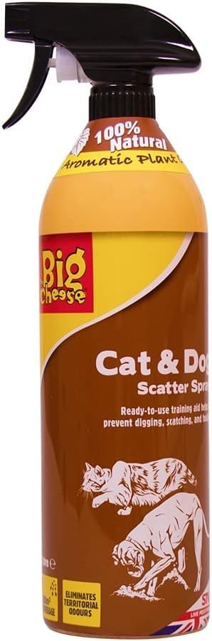 The Big Cheese Cat and Dog Scatter Spray - Ready-to-Use Deterrent | 1 Litre