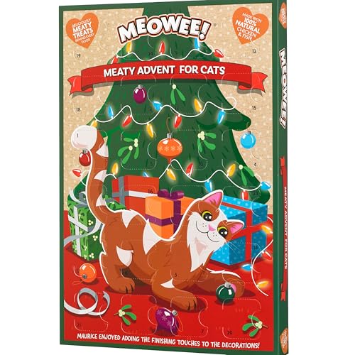 Meowee! Christmas Cat Advent Calendar - 24 Tasty Chicken & Tuna Treats