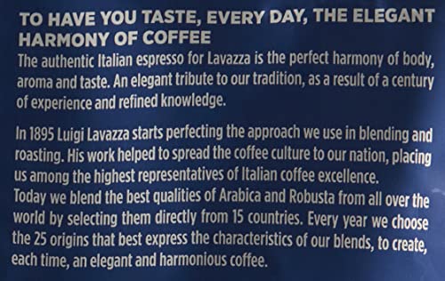 Lavazza Crema e Aroma Coffee Beans - Medium Roast Arabica and Robusta Blend (1kg) 11