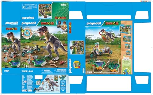 Playmobil 71524 Dinos: T-Rex Trace Path - Exciting Dinosaur Expedition Playset for Kids 4+ 9