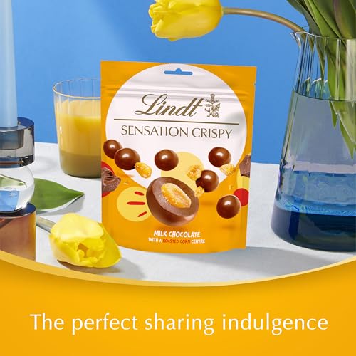 Lindt Crispy Corn Sensations - Milchschokolade mit geröstetem Mais 140g Beutel 5