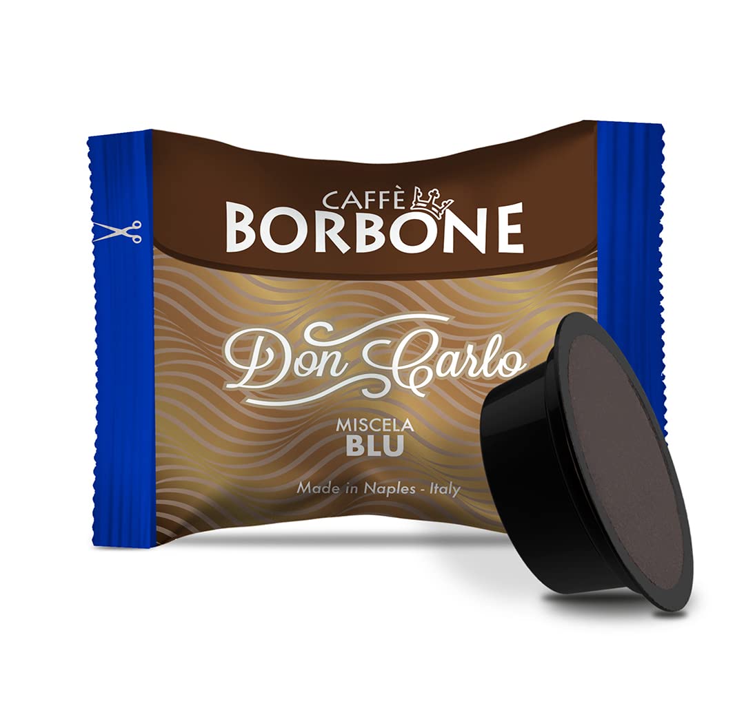 Caffè Borbone Don Carlo Blue Blend - 50 Capsules for Lavazza A Modo Mio Machines