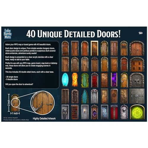 Loke Big Box of Dungeon Doors RPG Accessory for Tabletop Games 3