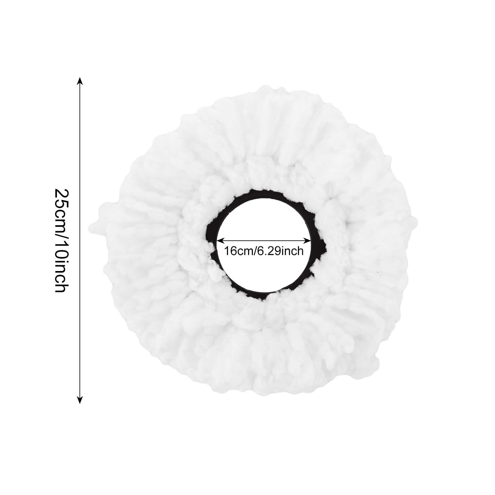 ASelected Microfibre Mop Head Replacement - 5 Pack | 360° Rotating | Absorbent