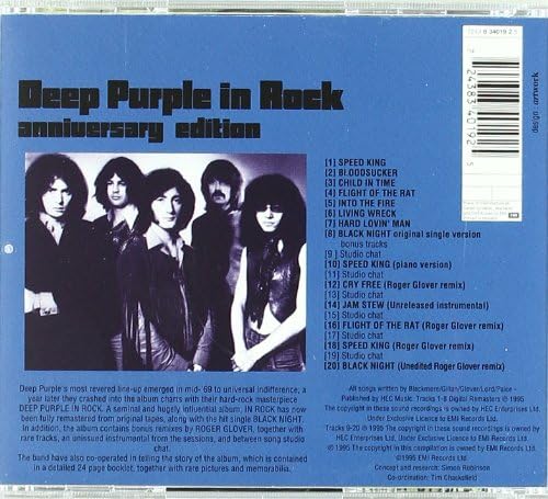 Deep Purple - In Rock Anniversary Edition Audio CD