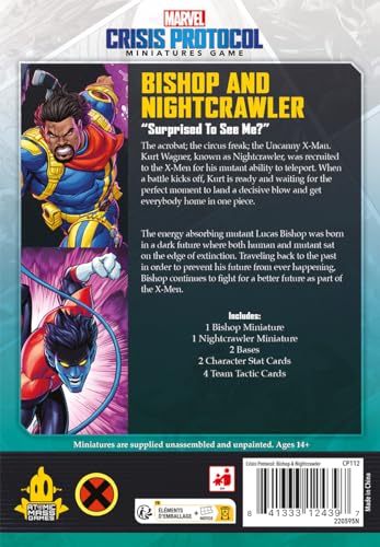 Atomic Mass Games Marvel Crisis Protocol: Bishop and Nightcrawler Expansion | 2 Players | Ages 14+ 4