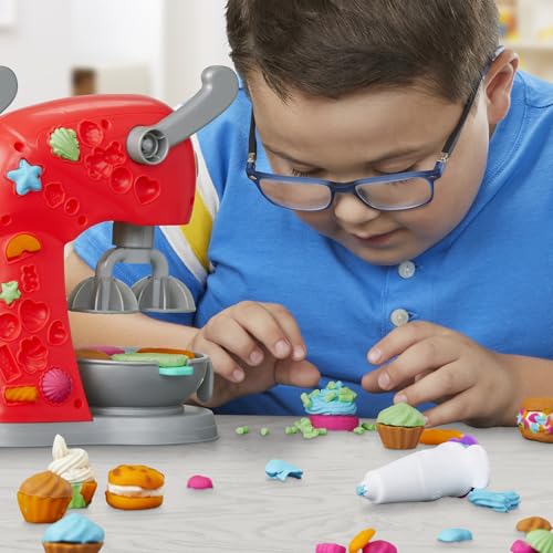 Play-Doh Kitchen Creations Magical Mixer Playset - Toy Mixer with 5 Cans of Play-Doh for Kids 3+ 12
