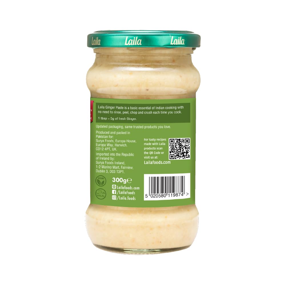 LAILA Ginger Paste 300g - Cooking Paste for Curries, Marinades & Stir-Fries 3