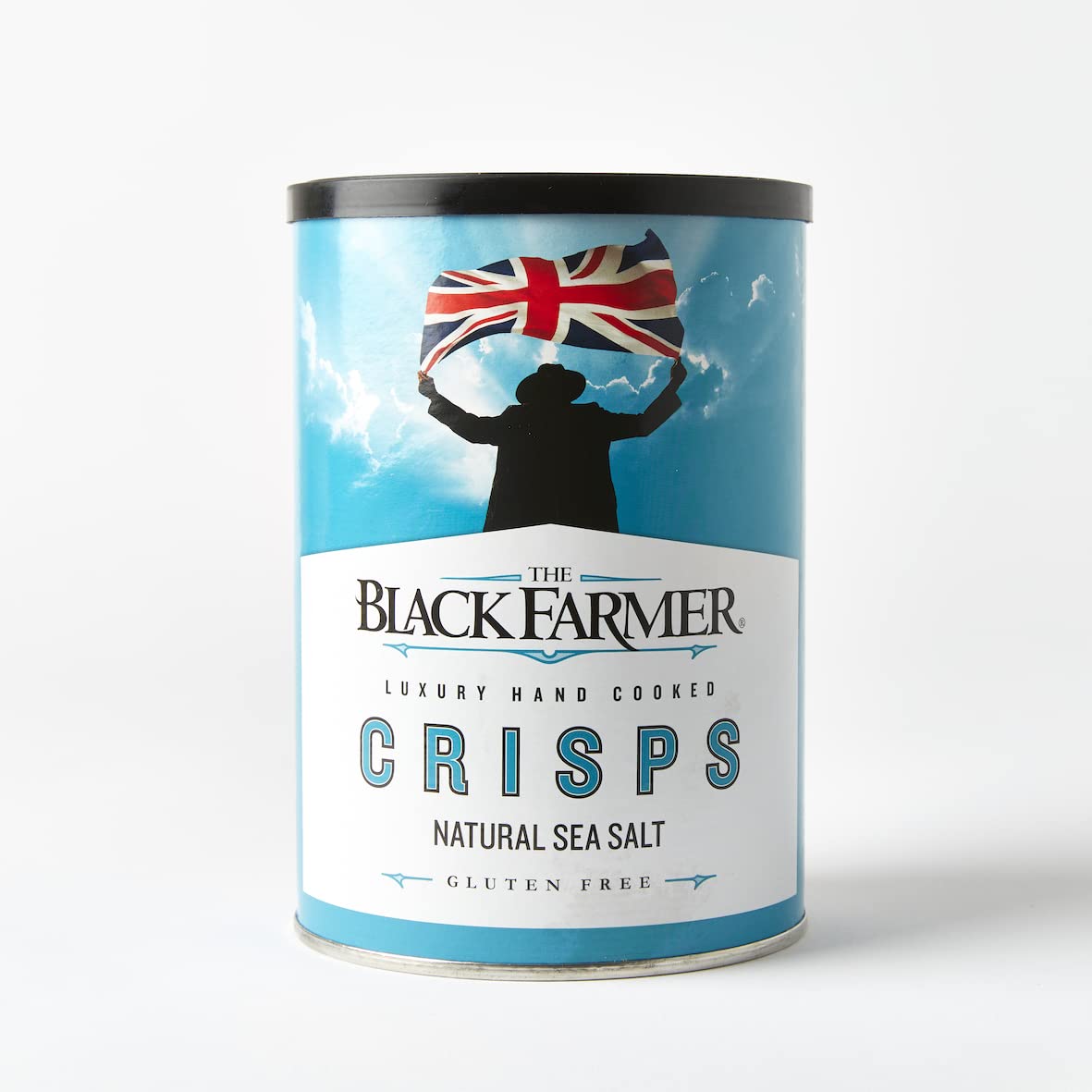 The Black Farmer Natural Sea Salt Hand Cooked Potato Crisps 100g