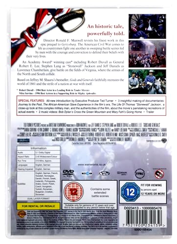 Gods And Generals (2003) - DVD (Region 2) (‎7321900234139) 3
