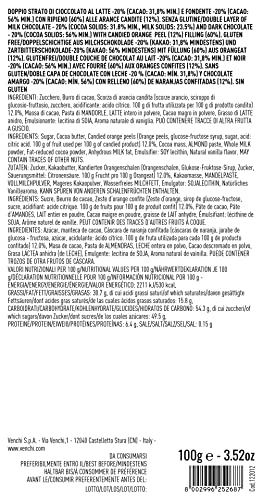 Venchi Dark Chocolate Cigar with Orange Truffle Filling 100g 5