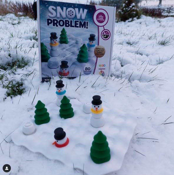 Snow Problem Game - Limited Edition Snowman-Building Puzzle by The Happy Puzzle Company 4