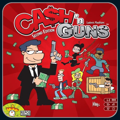 Repos Productions Cash 'n Guns Second Edition Board Game (CG02)