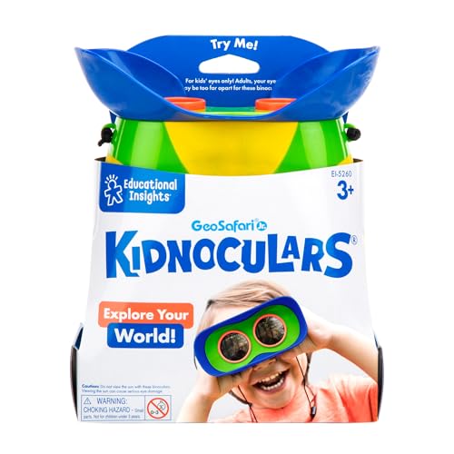 Learning Resources GeoSafari Jr. Kidnoculars - Binoculars for Toddlers & Kids, 2x Magnification, Ages 3+ 8