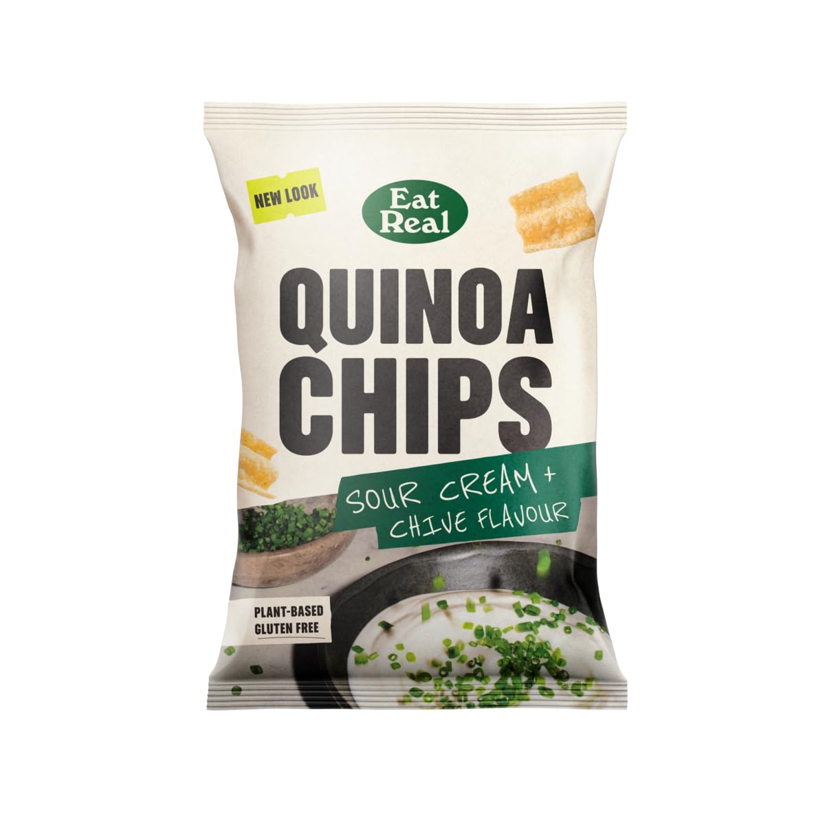 Eat Real Quinoa Chips Sour Cream & Chive 10 x 90g Gluten-Free Crisps