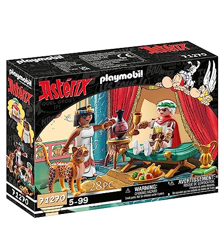 Playmobil 71270 Asterix: Caesar & Cleopatra with Leopard Playset - Ages 5+ 7