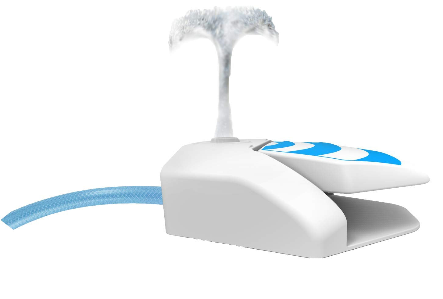 ALL FOR PAWS Chill Out Garden Water Fountain for Dogs | Easy-Push Paw Activated | Blue