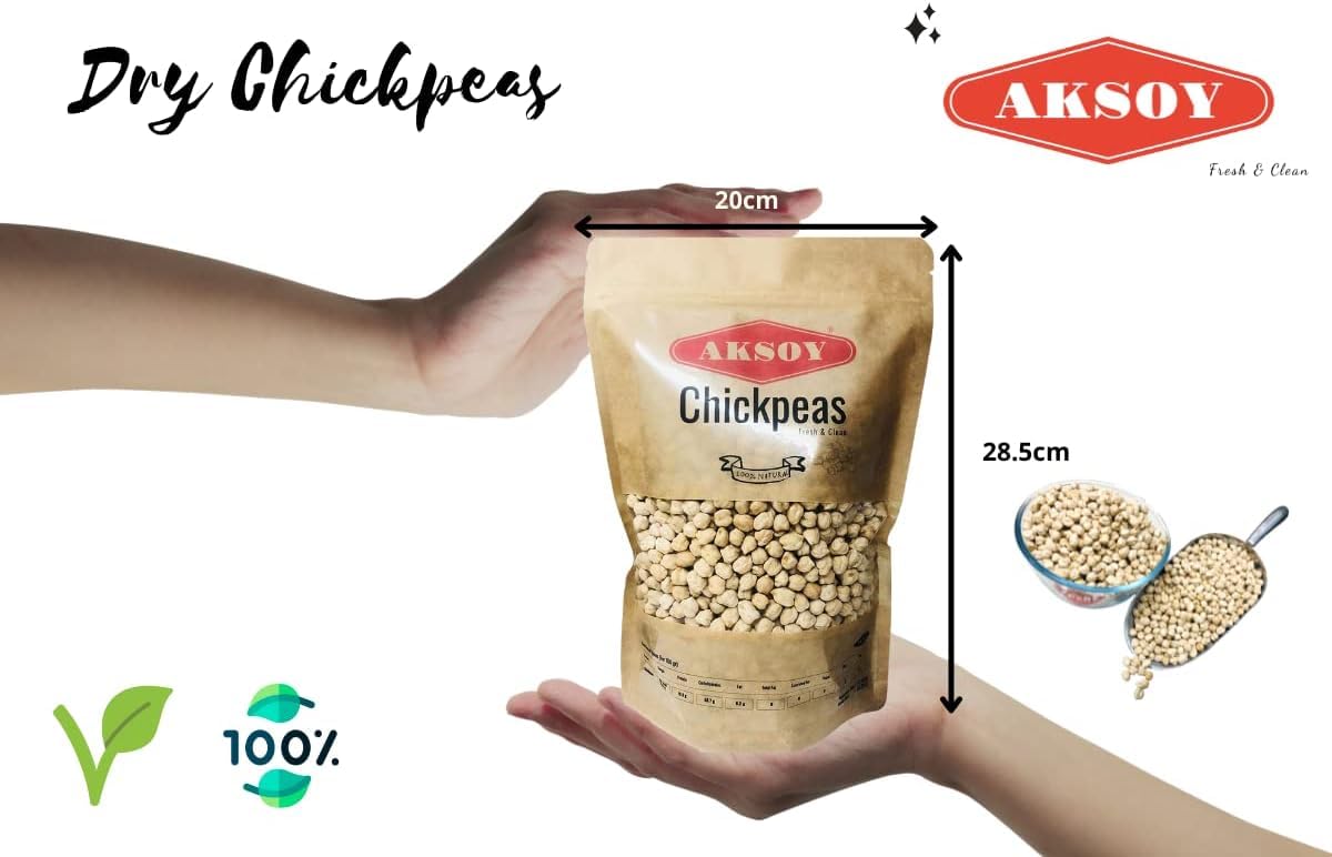 Aksoy - Premium Dry Chickpeas XL Size (12mm) 1KG 3
