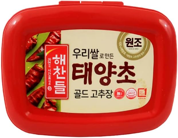 CJ Haechandle Medium Hot Chilli Pepper Paste (Square) Gochujang, 500g 6