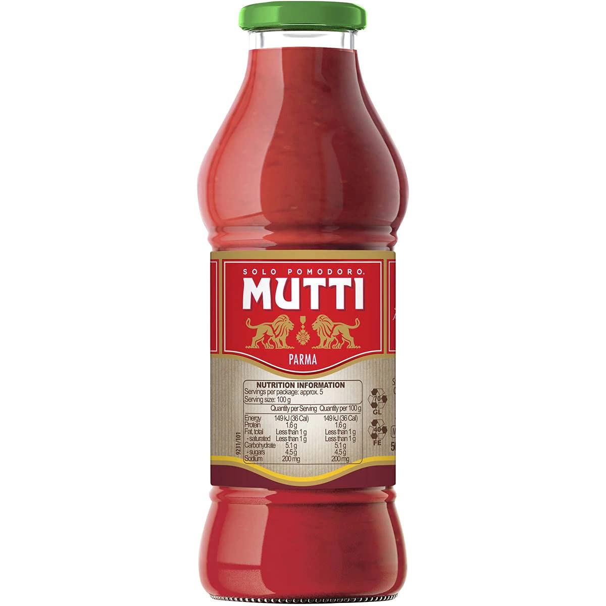 Mutti Organic Tomato Puree - Smooth & Velvety Texture | 560g Bottle 5