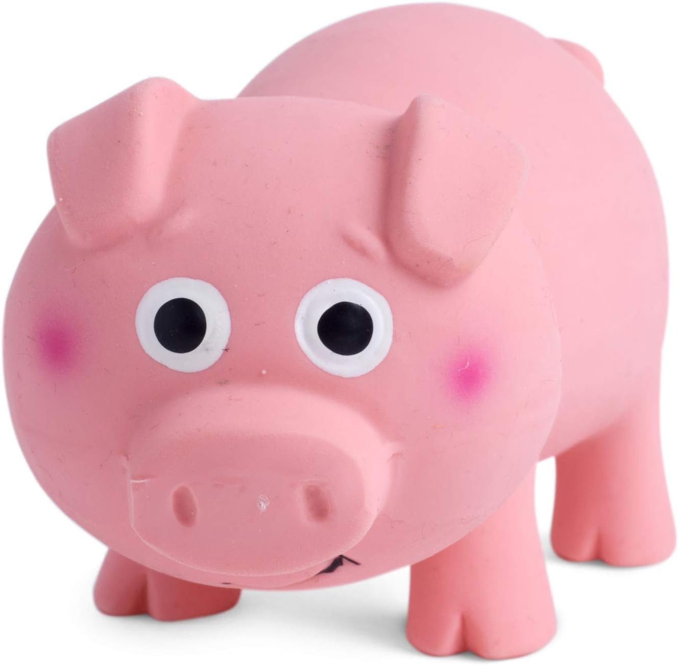 Petface Latex Oink Oink Pig Soft Chew Dog Toy | Non-Toxic Natural Rubber | Portable