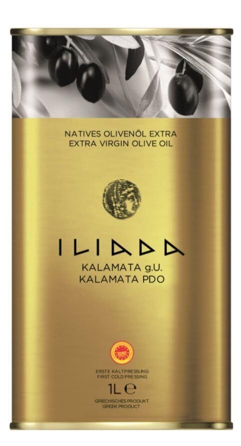 Iliada PDO Kalamata Extra Virgin Olive Oil Tin - 1000 ml