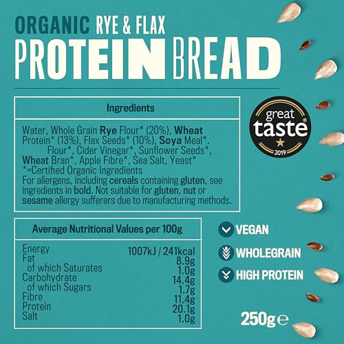 Profusion Organic Protein Bread, 250g 5